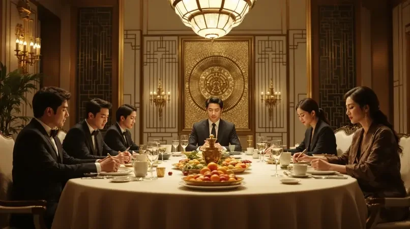5060电影网《黄金枷锁》横屏封面，韩剧豪门恩怨题材，评分9.0